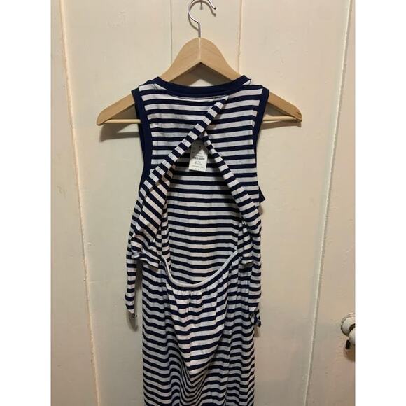 J. Crew navy blue and white striped dress. maxi NWT size XS nautical - Picture 9 of 9
